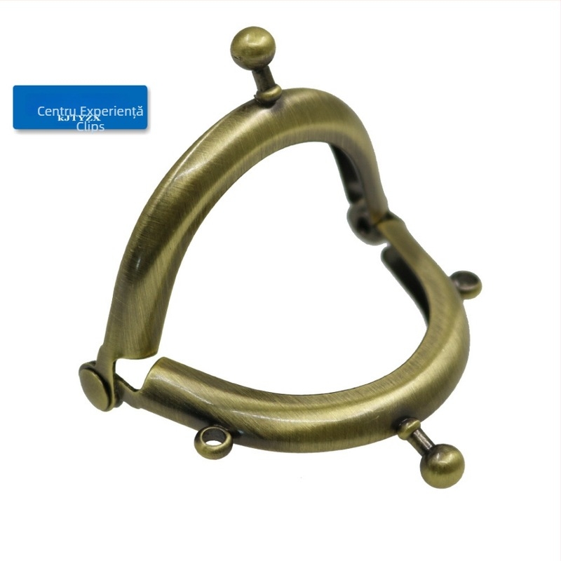 Ramă din fier Koujin pentru rame DIY mini genți, suprafață semi-circulară netedă