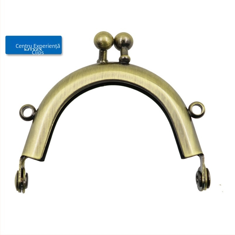 Ramă din fier Koujin pentru rame DIY mini genți, suprafață semi-circulară netedă