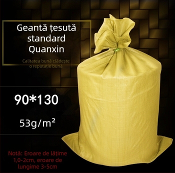Geantă textilă galbenă 90×130 cm, cu model piele de șarpe, pentru mutare și ambalare