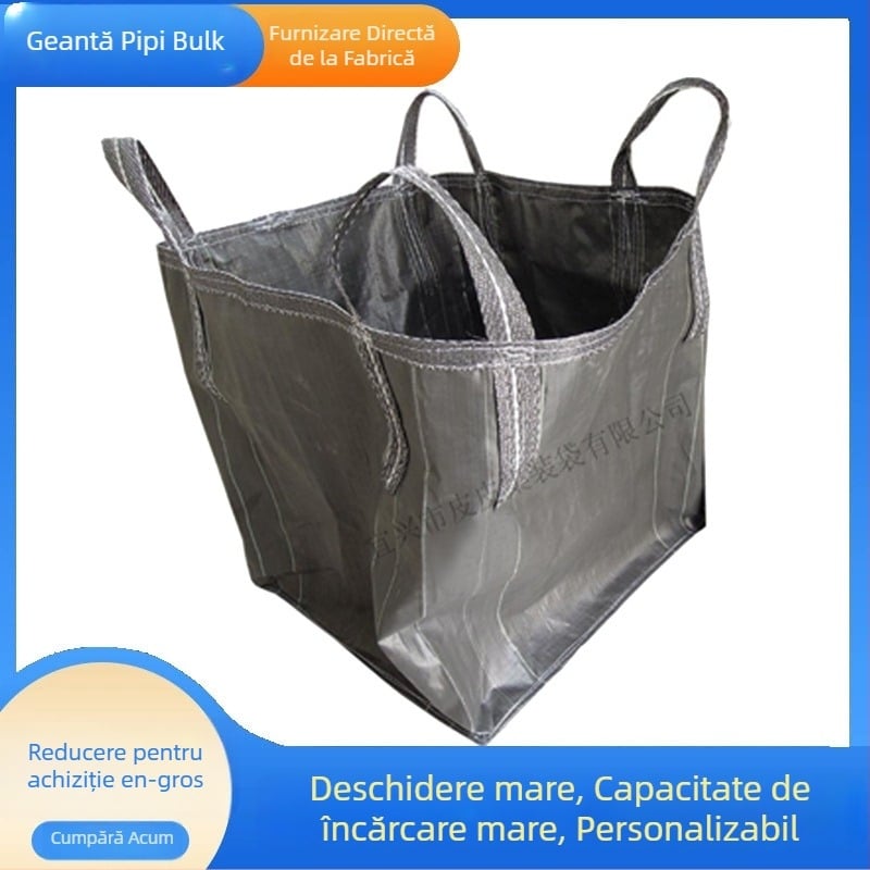 Sac pătrat din plasă plastică țesută pentru mărfuri în vrac