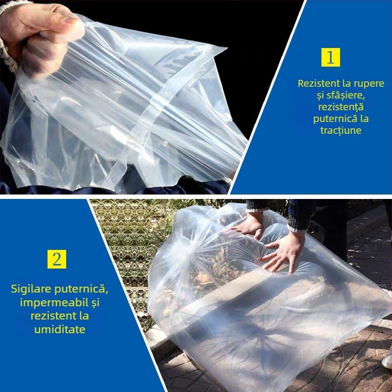 Husă interioară din PE pentru ton bag, impermeabilă și rezistentă la umezeală, 2x3 m, film simplu sau dublu