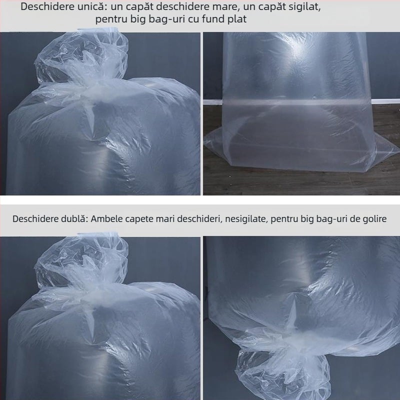 Husă interioară din PE pentru ton bag, impermeabilă și rezistentă la umezeală, 2x3 m, film simplu sau dublu