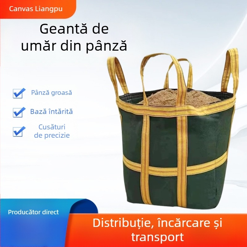 Sac pătrat din pânză pentru ton, îngroșat și rezistent la uzură
