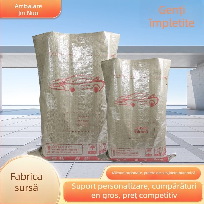 Sac textil din plastic împletit pentru ambalare de transport, potrivit pentru haine
