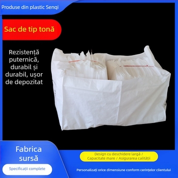 Ton Bag cu fund deschis, țesătură compozită, material PP, personalizat, robust la uzură pentru ciment, furaje, substanțe chimice, alimente