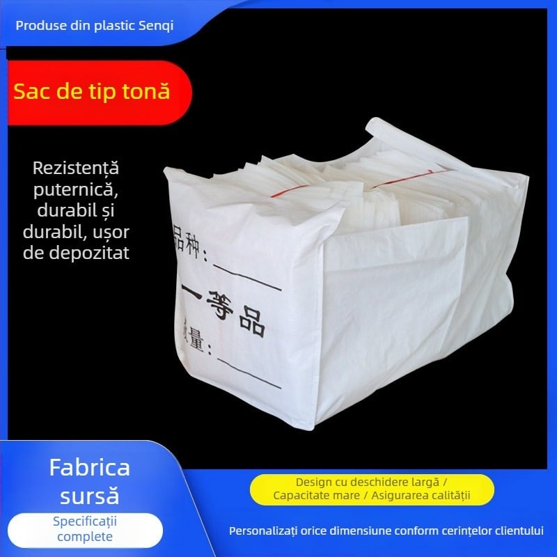 Ton Bag cu fund deschis, țesătură compozită, material PP, personalizat, robust la uzură pentru ciment, furaje, substanțe chimice, alimente