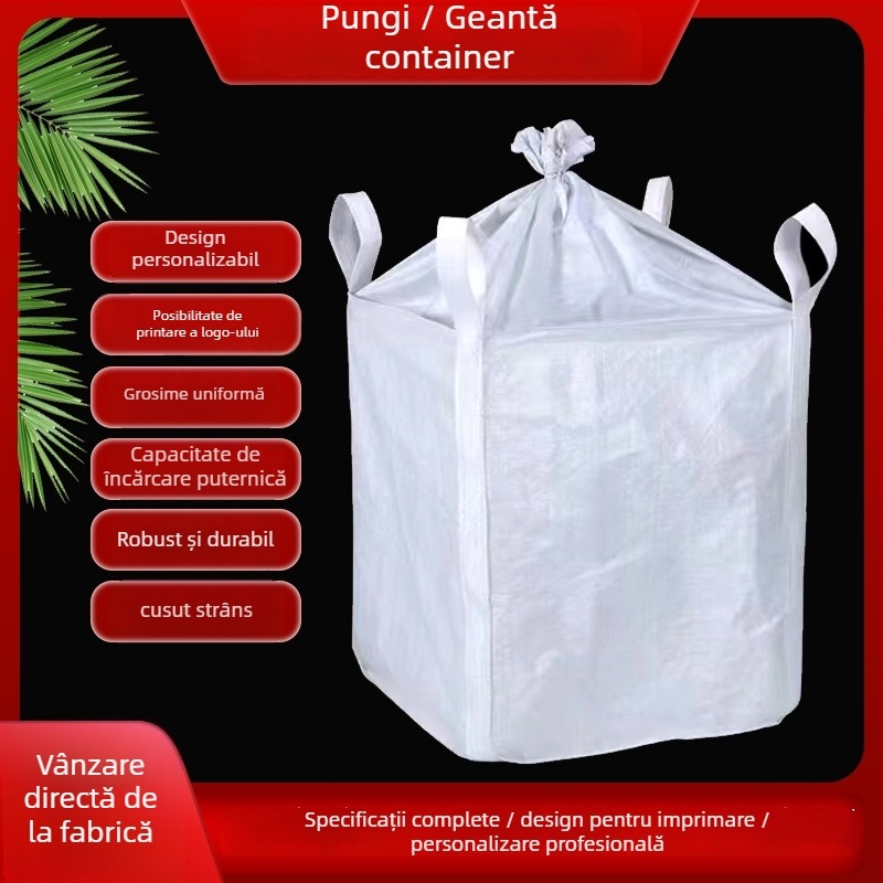Sac container - Polipropilenă, Grosimea împletiturii 50, Capacitate de încărcare 25 kg, Procesare la comandă