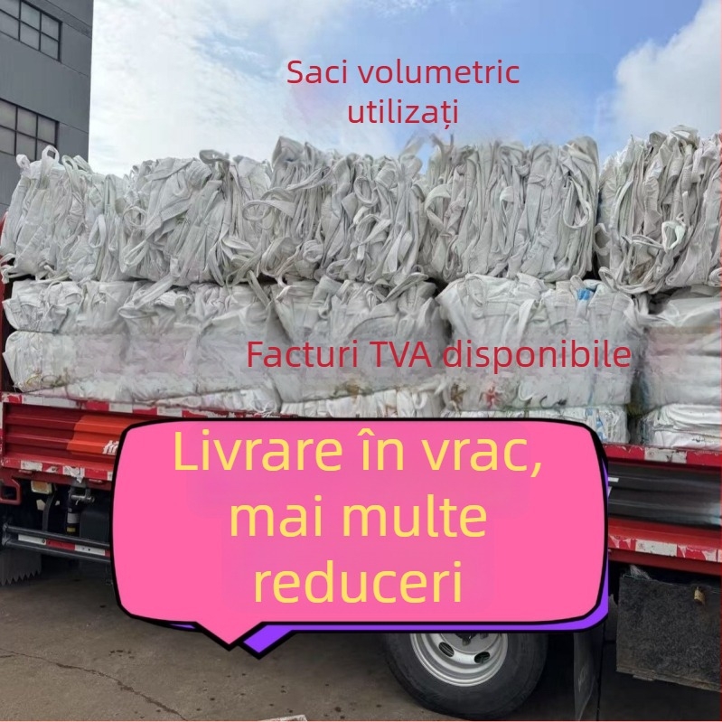 Sac textil din plastic țesut, pentru ambalare de transport, cu patru inele de ridicare, fără imprimare