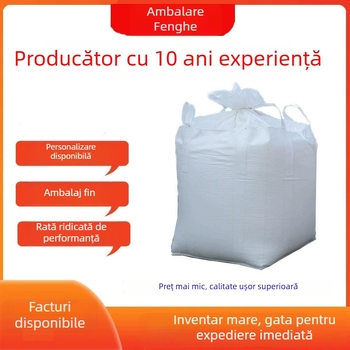 Ton bag container pentru transport, PP țesut rezistent, sarcină 500–2000 kg, etanșare proprie, pentru materiale refractare