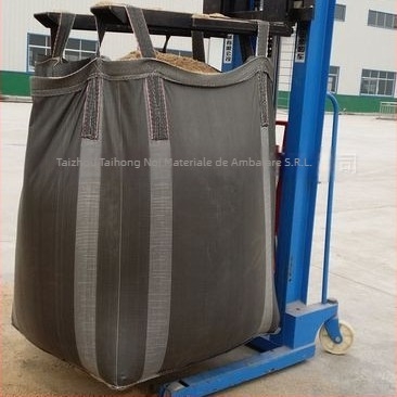 Geantă container pătrată industrială, material plastic, formă de tip butoi