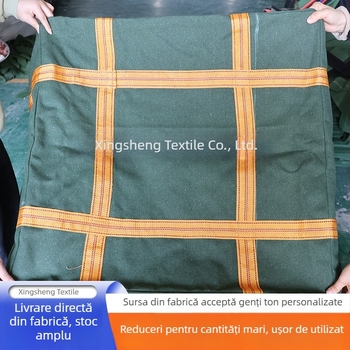 Sac ton din pânză, gros, rezistent, cu capacitate mare, pentru șantier, ridicare la înălime și logistică
