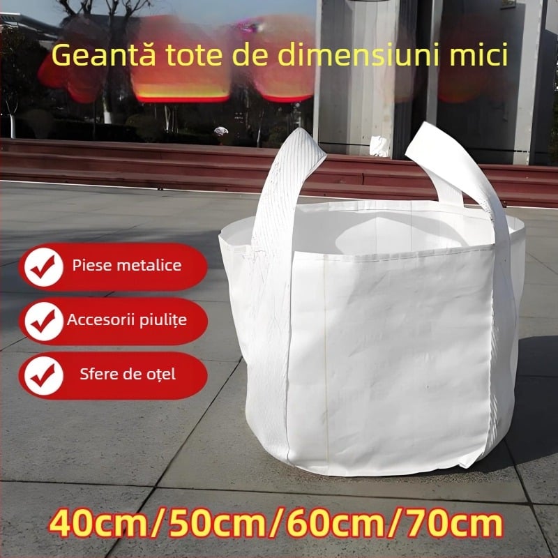 Sac ton din plasă țesută PP, cu patru curele, sarcină 1000–1300 kg