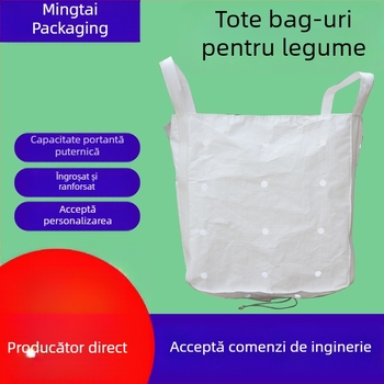 Sac ton din PP, încărcătură 1000–2000 kg, sac-container gros pentru ciment și mortar, imprimare a logo-ului