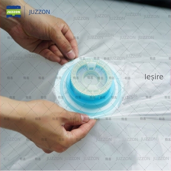 Junzhi pungă interioară de protecție alimentară din plastic-nylon compozit, 5-straturi de compresie, pungă pătrată pentru container, LDPE, volum 1000/1200/1400 L