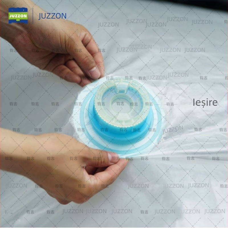 Junzhi pungă interioară de protecție alimentară din plastic-nylon compozit, 5-straturi de compresie, pungă pătrată pentru container, LDPE, volum 1000/1200/1400 L