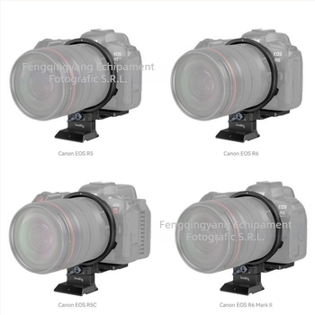 Kit placă de montaj rotativ pentru seria EOS R, pentru filmare orizontală și verticală — aliaj de aluminiu