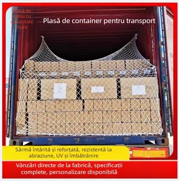 Plasă de protecție pentru containere din nylon, model 01, protecție anti-cadere pentru capătul containerului