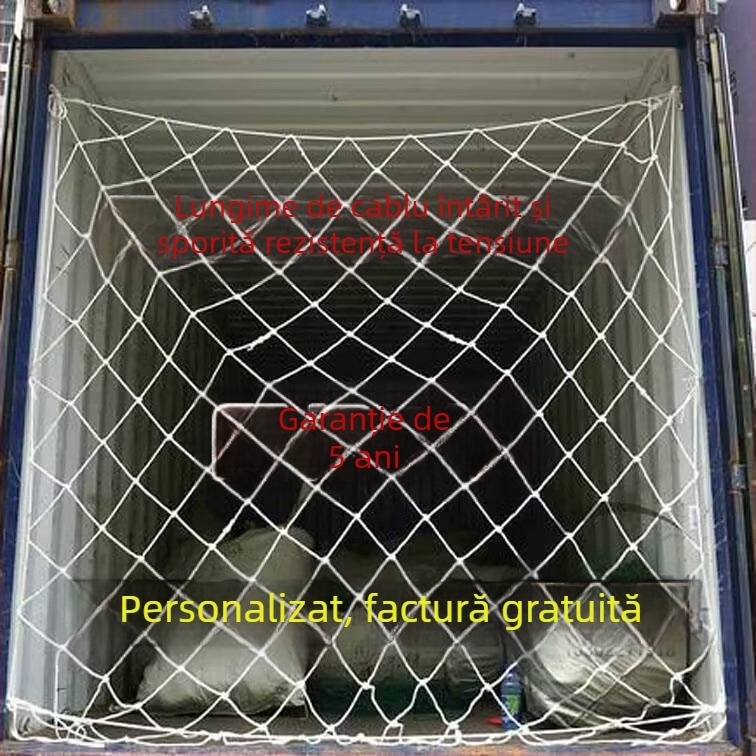 Plasă de protecție pentru containere din nylon, model 01, protecție anti-cadere pentru capătul containerului
