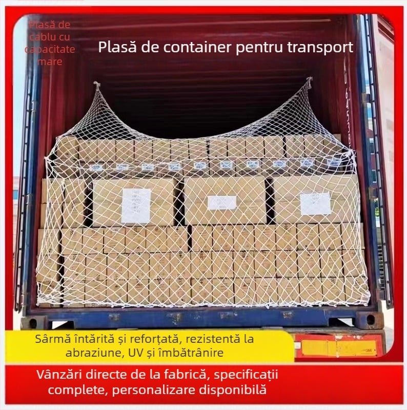 Plasă de protecție pentru containere din nylon, model 01, protecție anti-cadere pentru capătul containerului