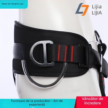 Hamă de siguranță pentru lucru în exterior la înălțime – protecție talie și picioare pentru alpinism și rapel; Brand: Lijia; Material centură: poliester; Material frânghie de siguranță: sârmă de înaltă rezistență; Lungime frânghie: mai multe opțiuni; Tip: 