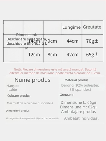 Manșete Velur Derong pentru brațe cu benzi anti-alunecare încorporate pentru protecția articulațiilor, pentru sporturi în aer liber