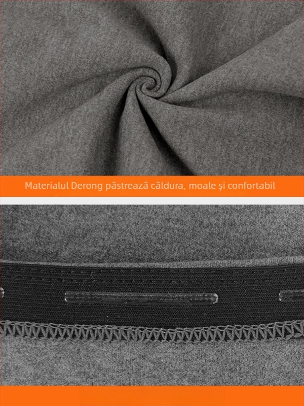 Manșete Velur Derong pentru brațe cu benzi anti-alunecare încorporate pentru protecția articulațiilor, pentru sporturi în aer liber