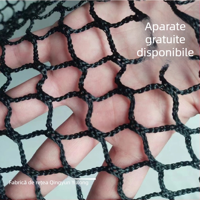 Plasă de protecție fără noduri; PET material; opțiuni personalizabile; rezistență 200