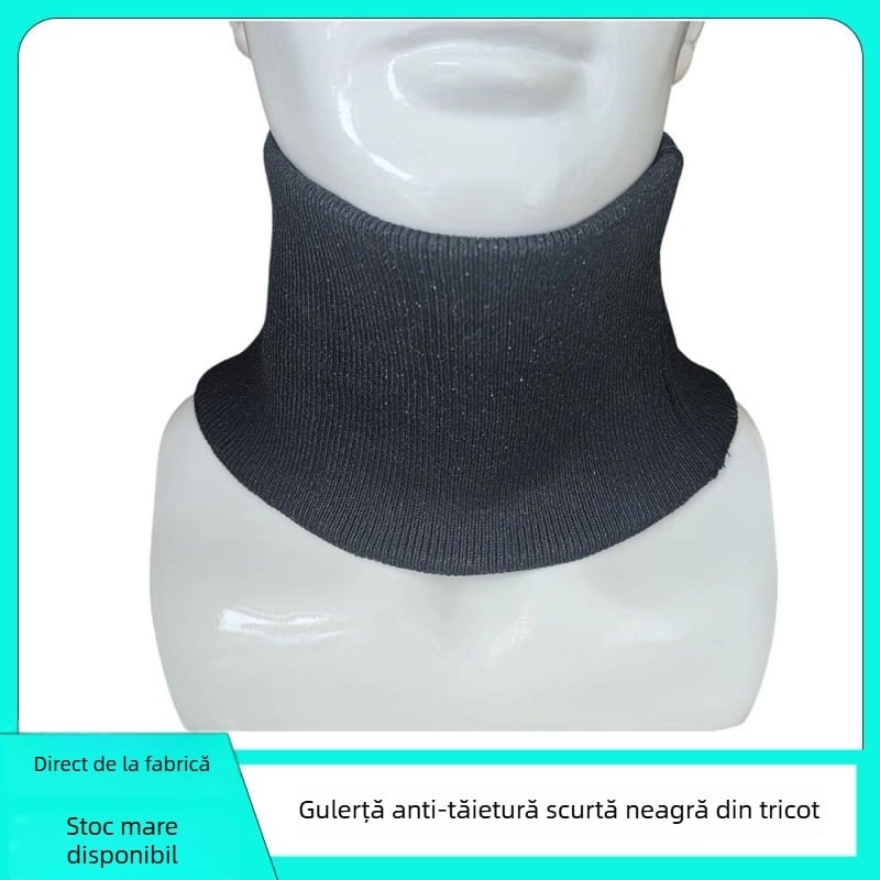 Șal pentru gât antifragile cu armare din sârmă de oțel; materiale UHMWPE, poliester, fibre de sticlă; greutate 90 g