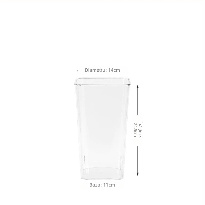 Organizator de ingrediente pentru bucătărie – tub din plastic, personalizabil, design modern minimalist pentru ceapă verde, ghimbir și usturoi