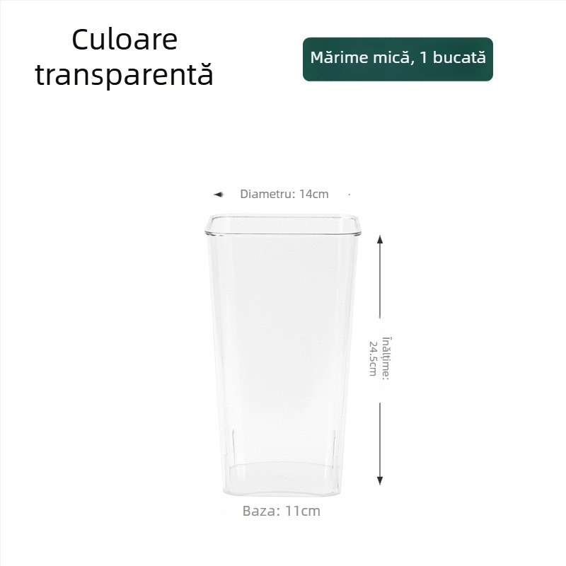 Organizator de ingrediente pentru bucătărie – tub din plastic, personalizabil, design modern minimalist pentru ceapă verde, ghimbir și usturoi