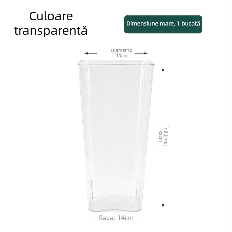 Organizator de ingrediente pentru bucătărie – tub din plastic, personalizabil, design modern minimalist pentru ceapă verde, ghimbir și usturoi