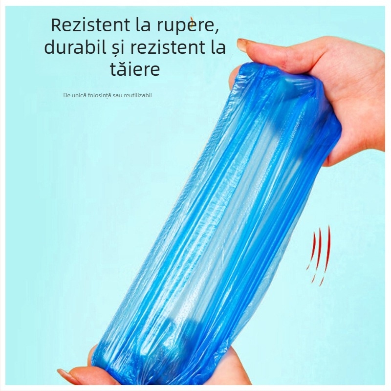 Acoperitoare de pantofi de unică folosință, cu grosime mărită – protecție împotriva prafului, impermeabile și antiderapante, din plastic, rezistente.