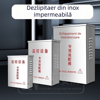 Cutie de distribuție din oțel inoxidabil pentru exterior, cu monitorizare, cutie impermeabilă pentru echipamente