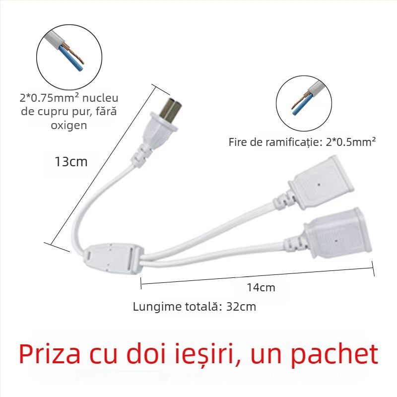 Cutie impermeabilă de supraveghere 220V, repartitor 1 la 4 pentru modem/router