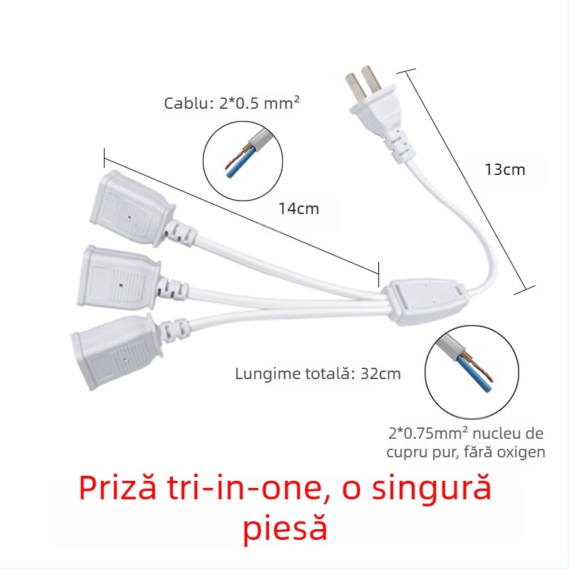 Cutie impermeabilă de supraveghere 220V, repartitor 1 la 4 pentru modem/router