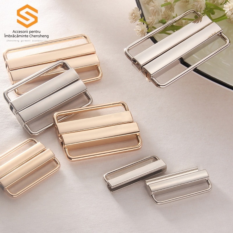 Cataramă de curea din aliaj cu nasture placat pentru palto (Material: aliaj; Structură: cataramă; Domeniu de aplicare: palto din bumbac, geacă de vânt, curea, palto cu pene, palto din lână; Brand: Chen sheng)