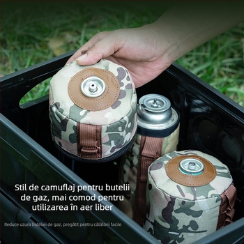 Buye husă de protecție pentru butelie de gaz pentru camping în aer liber – izolată, rezistentă la cădere, compatibilă cu mai multe dimensiuni, husă de depozitare