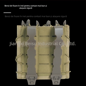 Sac tactică în stil tigru, montură MOLLE, sistem de acces rapid, adaptor 9 mm, nailon mat