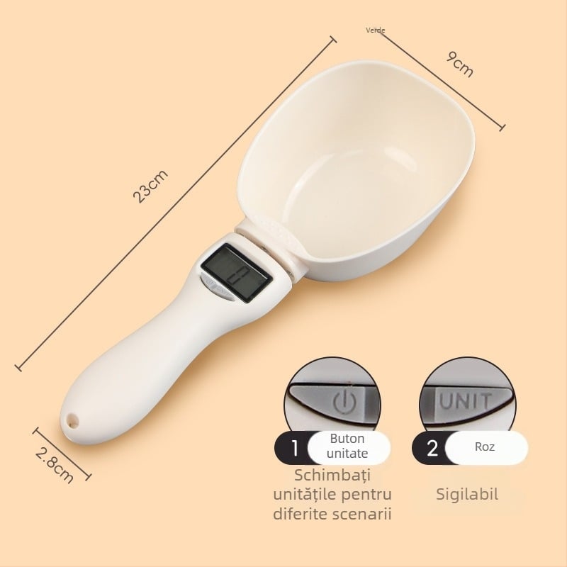 Linguriță de hrănire pentru animale de companie cu scară, material ABS, set de hrănire automată, pachet de 2, Snow Mountain Star.