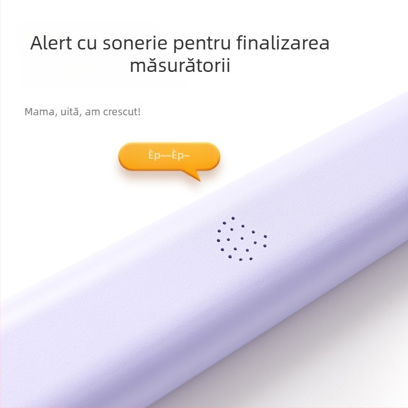 Instrument de măsurare a înălțimii cu ultrasunete – Model nou, Generația a Treia; Senzor cu laser infraroșu; Distanță wireless 5-10 m; Material ABS