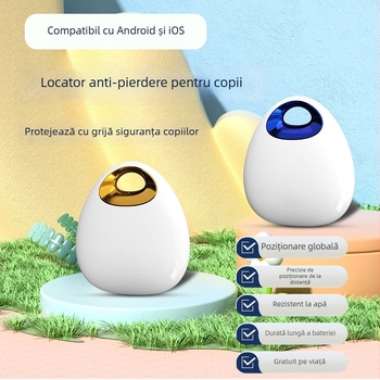 Localizator pentru guler de animal de companie pentru persoane în vârstă și copii, Anti-pierdere, Montat în mașină, Anti-furt, Dispozitiv GPS inteligent (Model F6, 260 mAh, USB 3.0, ABS, 12.3 g)