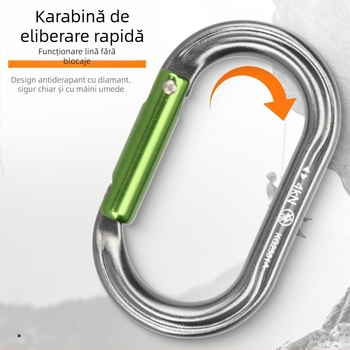 Barhar carabină, tip O, Quick-Hook, din aluminiu