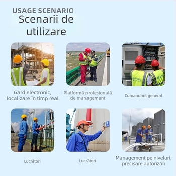 Localizator extern pentru cască de siguranță, monitorizare 5G pentru șantier, GPS vocal, fără fir