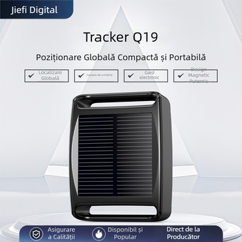 GPS tracker solar 4G pentru bovine și ovine – poziționare Beidou, precizie GPS de 5 m, impermeabil, autonomie baterie 30 de zile, încărcare solară magnetică