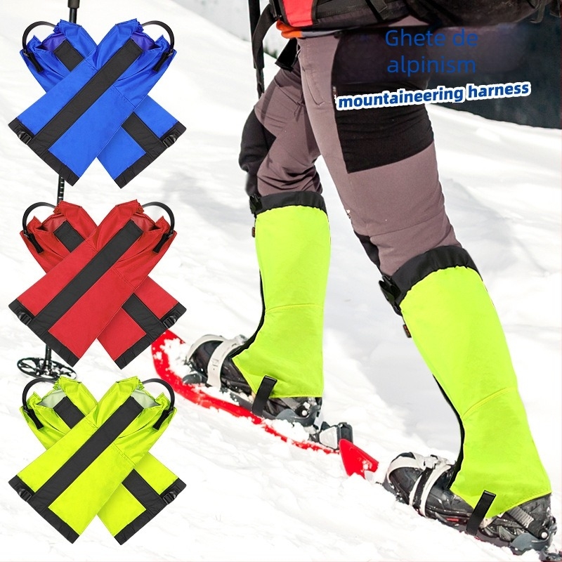 Gaiteră extinsă pentru picioare, exterior, multifuncțională pentru alpinism și schi, respirabilă, protecție împotriva nisipului și insectelor; material: poliester, Velcro, TPU