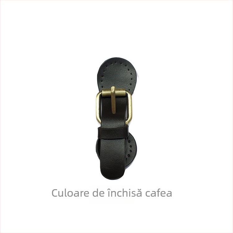 Accesorii pentru geantă din piele naturală - cataramă ovală, design patchwork, piele cu două straturi, personalizabile, lansare primăvară 2024