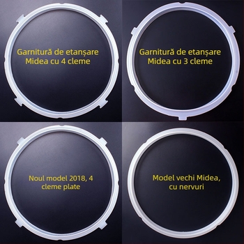 Garnitură de etanșare pentru Midea, 4L–6L, inel din cauciuc pentru oală electrică cu presiune, tigaie electrică și gătitor de orez, rezistentă la temperaturi înalte