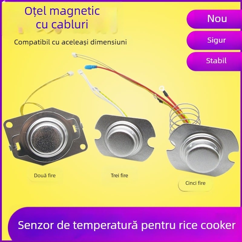 Senzor de temperatură pentru orezor cu termostat cu trei fire și sondă din oțel magnetic