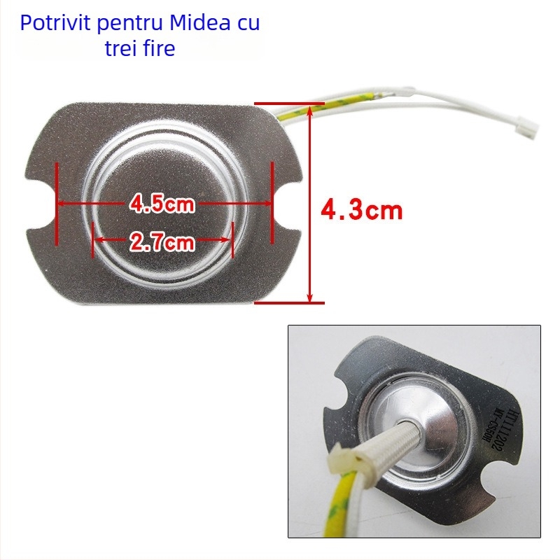 Senzor de temperatură pentru orezor cu termostat cu trei fire și sondă din oțel magnetic