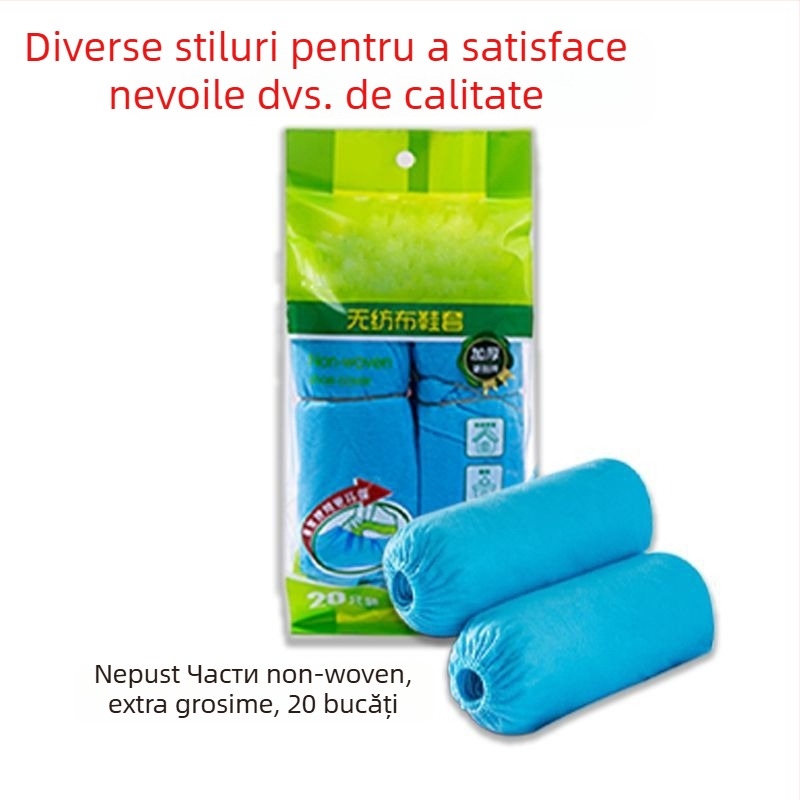 Acoperire de pantofi de unică folosință, îngroșată, antiderapantă, impermeabilă, rezistentă la abraziune, pentru interior